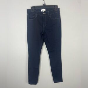 Pistola Skinny Jeans Sz 27 High Rise Dark Wash Blue Denim Cotton Spandex Stretch